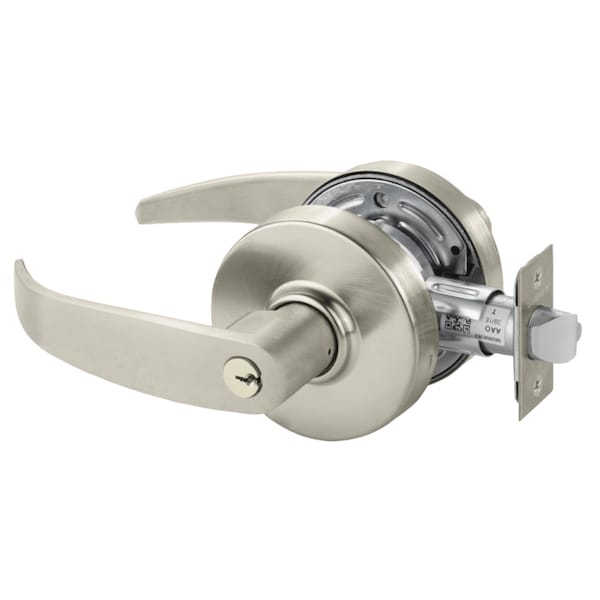 Sargent Grade 2 Entrance/Office Cylindrical Lock, P Lever, Conventional Cylinder, Satin Nickel Finish 28-7G05 LP 15 - main